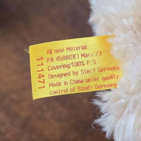 Lot of‎ 2 Steiff Bears 11" Fynn #111471 & 3" Mohair Engelchen #039874 - Picture 5 of 15